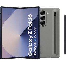 Samsung Galaxy Z Fold 6 256GB Blauw 5G + Samsung Back Cover met S Pen Grijs