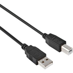 USB A naar USB B kabel - USB 2.0 - Printerkabel - 3 meter - Zwart - Allteq