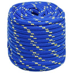 vidaXL Boottouw 18 mm 100 m polypropeen blauw