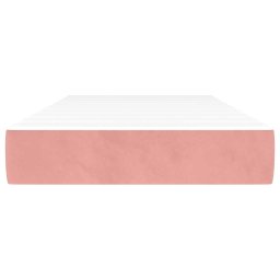 vidaXL Pocketveringmatras voor kinderen medium 80x160 cm fluweel roze