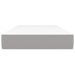 vidaXL Pocketveringmatras voor kinderen medium 80x160 cm stof lichtgrijs