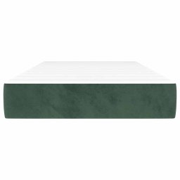 vidaXL Pocketveringmatras voor kinderen medium 80x160 cm fluweel donkergroen