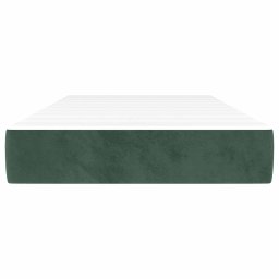 vidaXL Pocketveringmatras medium 80x210x20 cm fluweel donkergroen