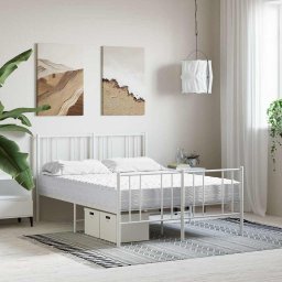 vidaXL Schuimmatras hardheid H2 H3 120x210 cm wit