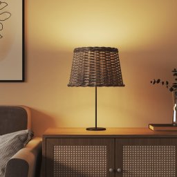 vidaXL Lampenkap Ø40x26 cm wicker bruin
