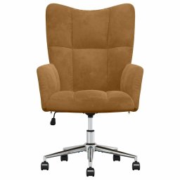 vidaXL Relaxstoel fluweel bruin