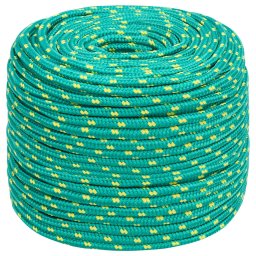 vidaXL Boottouw 6 mm 25 m polypropyleen groen