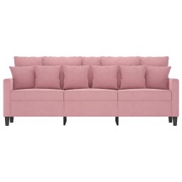 vidaXL Driezitsbank 180 cm fluweel roze