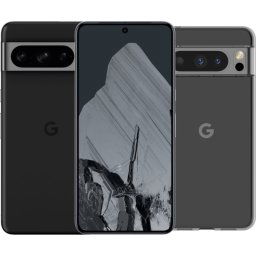 Google Pixel 8 Pro 256GB Zwart 5G + BlueBuilt Back Cover Transparant