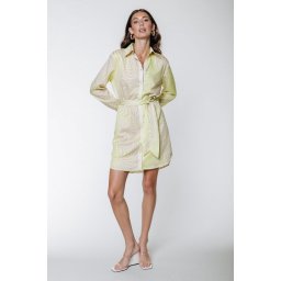 Colourful Rebel - L - Tori Liquid Mini Shirt Dress