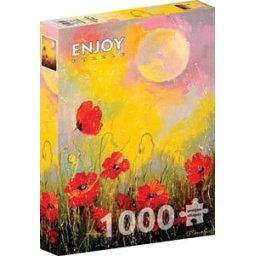 Poppies in the Moonlight Puzzel (1000 stukjes)