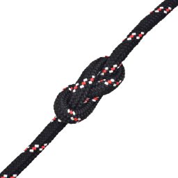 vidaXL Boot touw 12 mm 250 m polypropyleen zwart