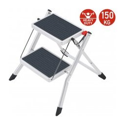 Tatkraft Artmoon Rock 2 Stap ladder opvouwbaar compact met antislipcoating 49.5 x 48.5 x 44.5