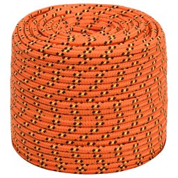 vidaXL Boottouw 8 mm 500 m polypropyleen oranje