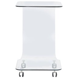 vidaXL Salontafel 45x40x63 cm gehard glas