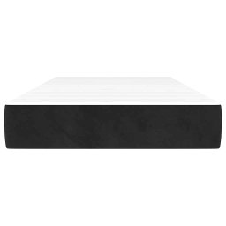 vidaXL Pocketveringmatras medium 80x220x20 cm fluweel zwart