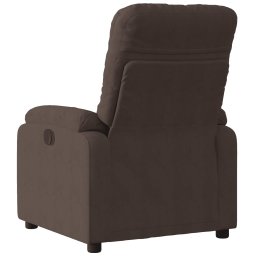 vidaXL Fauteuil verstelbaar microvezelstof bruin