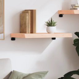 vidaXL Wandschap 60x40x(2-6) cm onbehandeld massief eikenhout