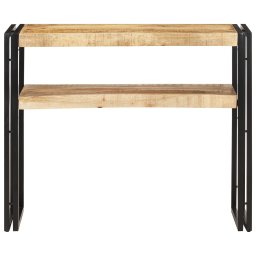 vidaXL Wandtafel 90x30x75 cm ruw mangohout