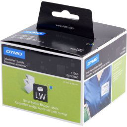 DYMO Authentieke LabelWriter Kleine Naambadge Label Wit (41 mm x 89 mm)