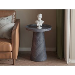 Ronde salontafel MAGNUSSEN 45 cm donkergrijs
