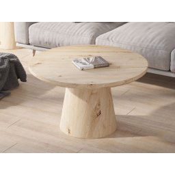 Ronde salontafel LUKOLI 80 cm oude eik
