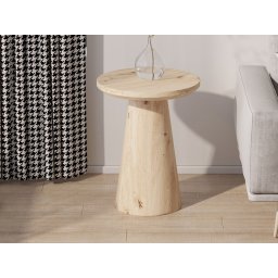 Ronde salontafel LUKOLI 45 cm oude eik