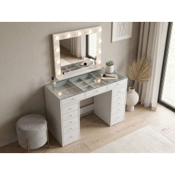 Make-up tafel JESSIE DELUXE 13 lades wit