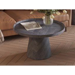 Ronde salontafel MAGNUSSEN 80 cm donkergrijs