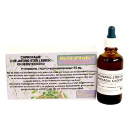 WORLD OF HERBS FYTOTHERAPIE COPROFAGIE ONTLASTING ETEN 50 ML