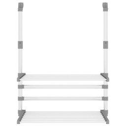 vidaXL Droogrek voor balkon 54x25x42 cm aluminium