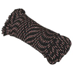 vidaXL Boot touw 4 mm 50 m polypropyleen zwart