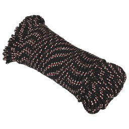 vidaXL Boot touw 5 mm 250 m polypropyleen zwart