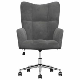 vidaXL Relaxstoel fluweel donkergrijs