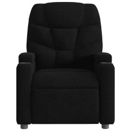 vidaXL Fauteuil verstelbaar stof zwart