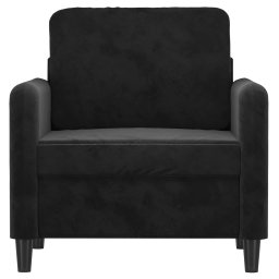 vidaXL Fauteuil 60 cm fluweel zwart
