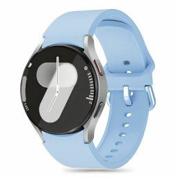 TechProtection Siliconen Slim Galaxy Watch 7 / 6 / 5 Pro / 5 / 4 / FE Bandje Sky Blauw