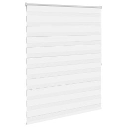 vidaXL Zebra rolgordijn 120,9 x 175 cm stofbreedte 116,7 cm wit