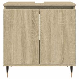 vidaXL Badkamerkast 58x33x60 cm bewerkt hout sonoma eikenkleurig
