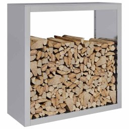 vidaXL Haardhoutrek 100x40x100 cm gegalvaniseerd staal