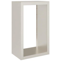 vidaXL Brandhoutrek 60x40x100 cm weervast staal
