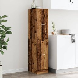 vidaXL Apothekerskast 30x41x144,5 cm bewerkt hout oud houtkleurig