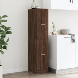 vidaXL Apothekerskast 30x41x144,5 cm bewerkt hout bruin eikenkleurig