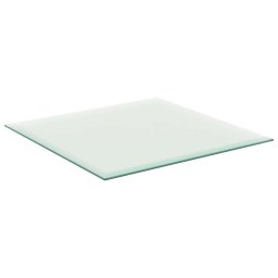 vidaXL Tafelblad 30x30 cm gehard glas transparant