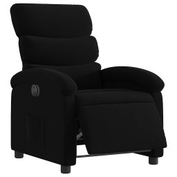 vidaXL Fauteuil verstelbaar elektrisch stof zwart