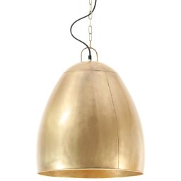 vidaXL Hanglamp industrieel rond 25 W E27 42 cm messingkleurig