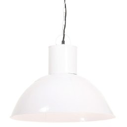 vidaXL Hanglamp rond 25 W E27 48 cm wit