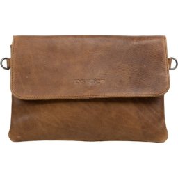 DSTRCT Raider Road Crossybody tas Leer Cognac