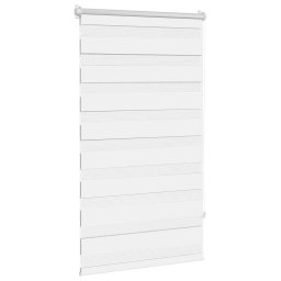 vidaXL Zebra rolgordijn 90,9 x 150 cm stofbreedte 86,7 cm wit