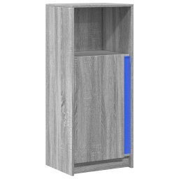 vidaXL Dressoir met LED 42,5x34x100 cm bewerkt hout grijs sonoma eiken